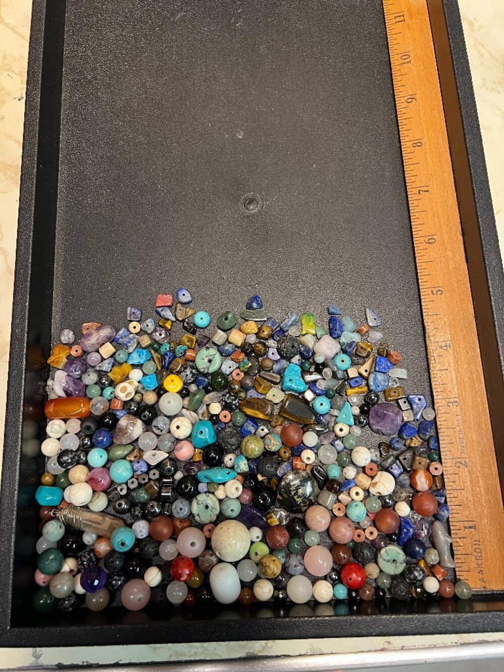 1/2 Pound+ Stone/ Gemstone Craft Bead Mix Lot E